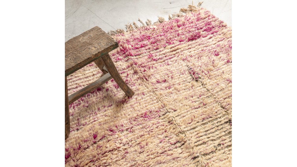 TAPIS BERBERE BOUJAD 100% LAINE NOUE MAIN - 140X425CM TAPIS BERBERE BOUJAD 100% LAINE NOUE MAIN - 140X425CM