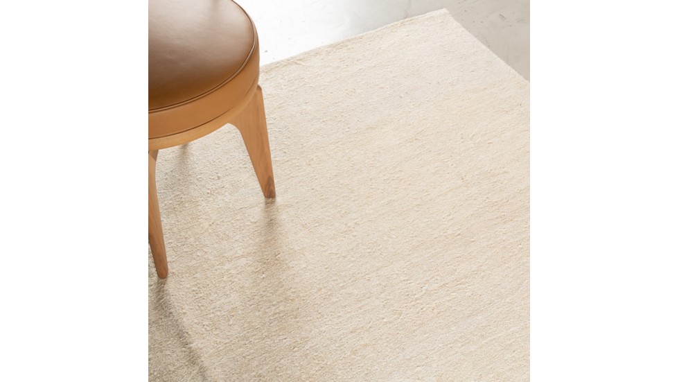 KILIM EN CHANVRE CONTEMPORAIN NOUE MAIN - 254X353CM