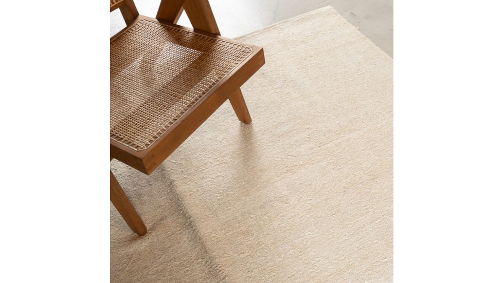 TAPIS KILIM EN CHANVRE CONTEMPORAIN NOUE MAIN - 200X304CM