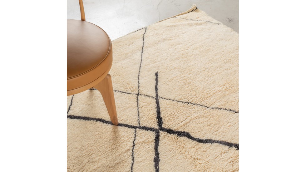 TAPIS BERBERE MRIRT CONTEMPORAIN 100% LAINE NOUE MAIN - 310X410CM