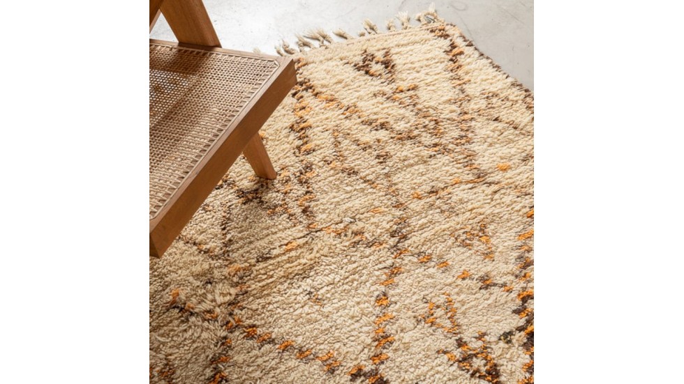 TAPIS BENI OUARAIN 100% LAINE - 190X365CM