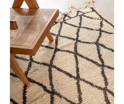 TAPIS BERBERE BENI OUARAIN 100% LAINE - 185X350CM