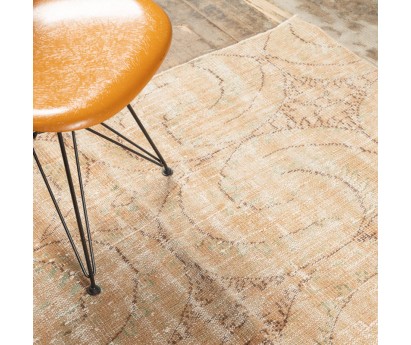 TAPIS VINTAGE ANCIEN LAINE AVEC TRAME COTON - 177X272CM