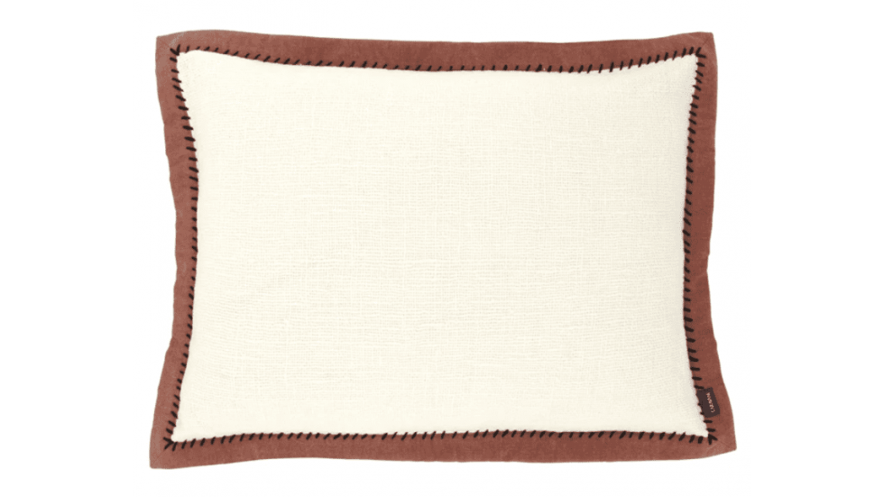 COUSSIN KHADI EN COTON - BISCUIT - 40X55CM