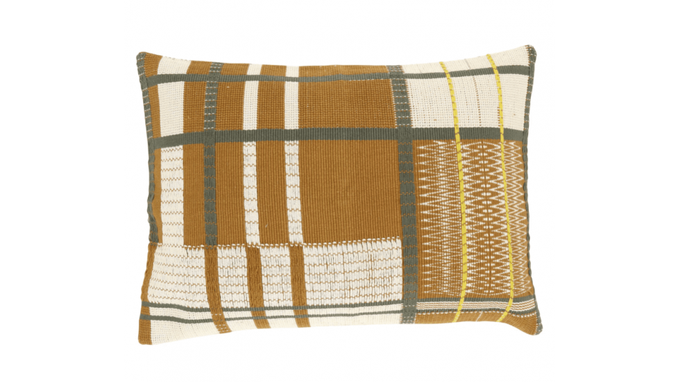 COUSSIN MULYA 100% COTON - TABAC - 40X55CM