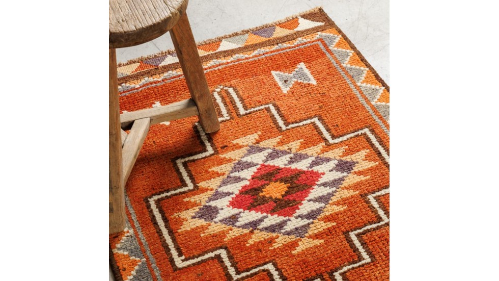 TAPIS DE PASSAGE HERKI 100% LAINE NOUE MAIN - 87X346CM TAPIS DE PASSAGE HERKI 100% LAINE NOUE MAIN - 87X346CM