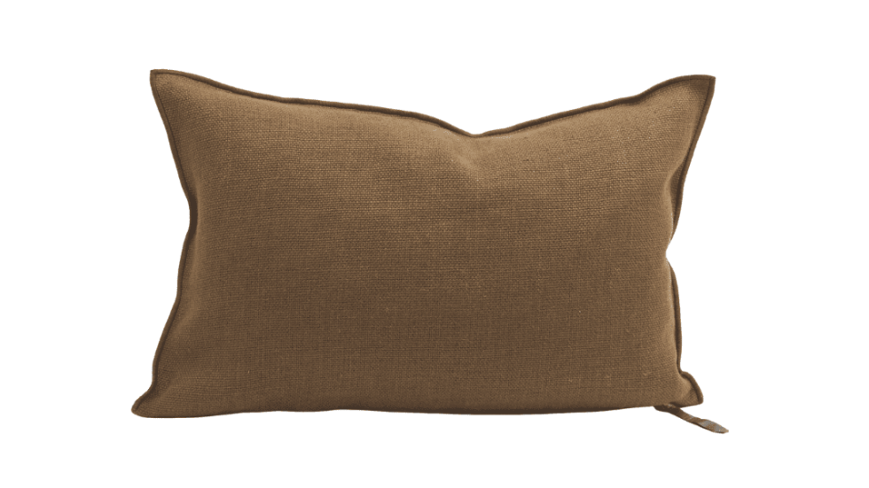 COUSSIN VICE VERSA LIN WABI SABI STONE WASHED - HAVANE - 2 DIMENSIONS