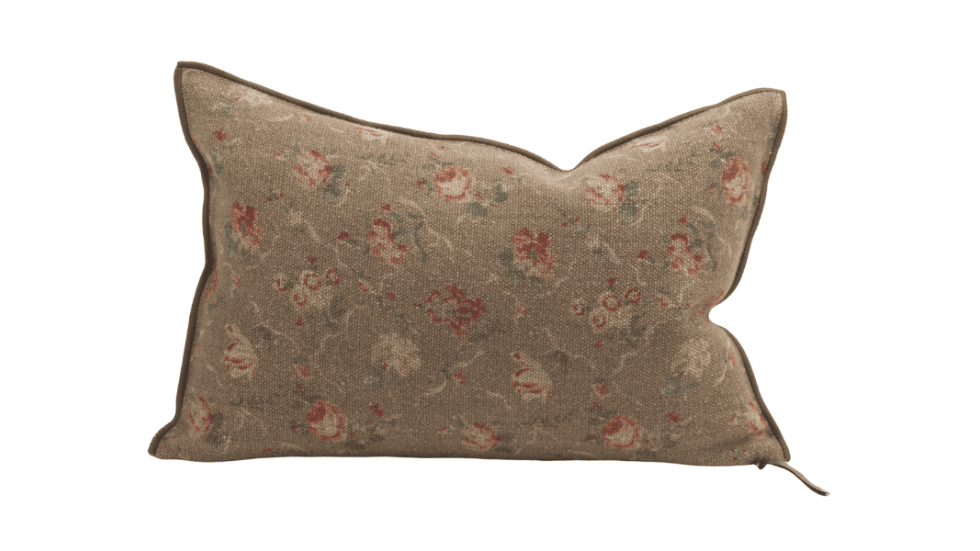 COUSSIN EN LIN VICE VERSA WABI SABI JARDIN SECRET - BLUSH - 2 DIMENSIONS