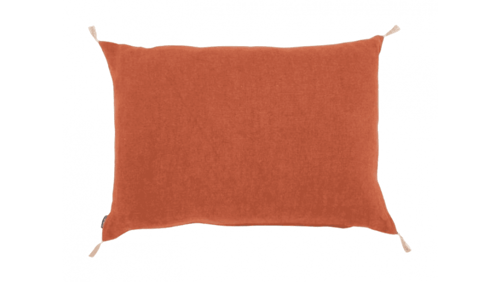 COUSSIN LUNI 100% LIN - ROOIBOS - 2 DIMENSIONS