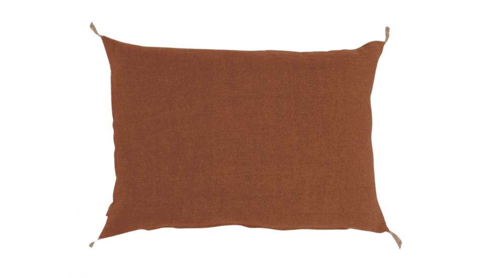 COUSSIN LUNI 100% LIN - BISCUIT - 2 DIMENSIONS