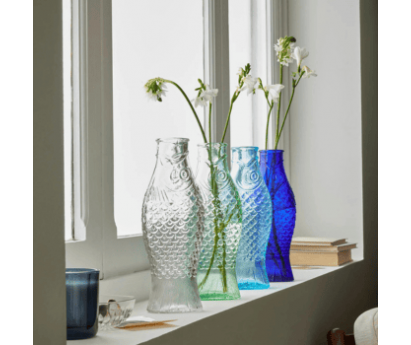 CARAFE POISSON BLEU CIEL