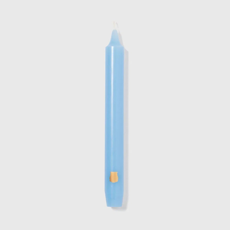 Bougie de la Madeleine - Ø2cm x h 20cm PACK 6 - BLEU CIEL
