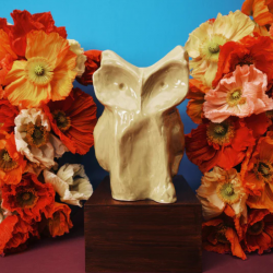 Vase HIBOU S - JAUNE