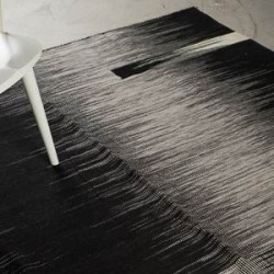 TAPIS KILIM IKAT NOIR/BLANC 2 
