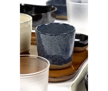 ASSIETTE EXTRA PROFONDE MERCI N°5 L -BLEU FONCE-23X15