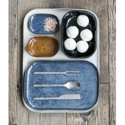 PLAT A FOUR MERCI N°10 -BLEU FONCE