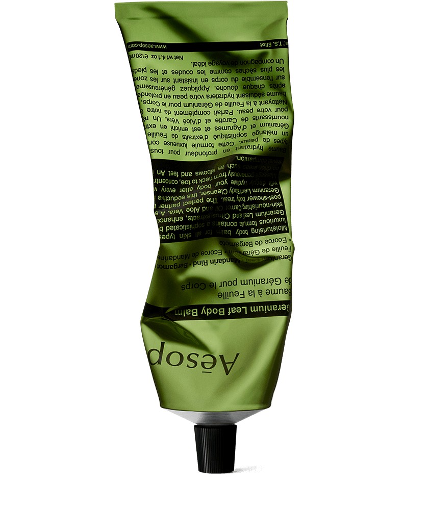 Baume corps, 100ml, FEUILLE GERANIUM