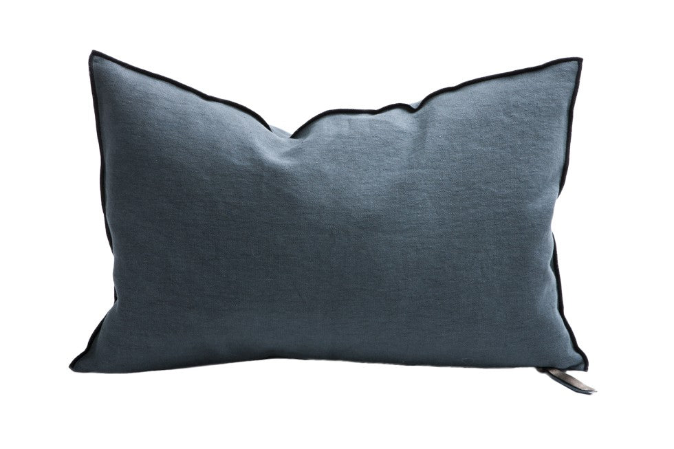 A verif - Coussin - Vice Versa Black Line - Lin Stone Washed