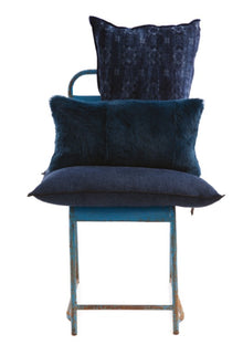 Coussin - Vice Versa Black Line - Lin Stone Washed - Paon - 40 x 60 cm
