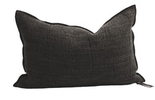 Coussin VICE VERSA, Toile NOMADE, 40cm x 60cm, CHARBON