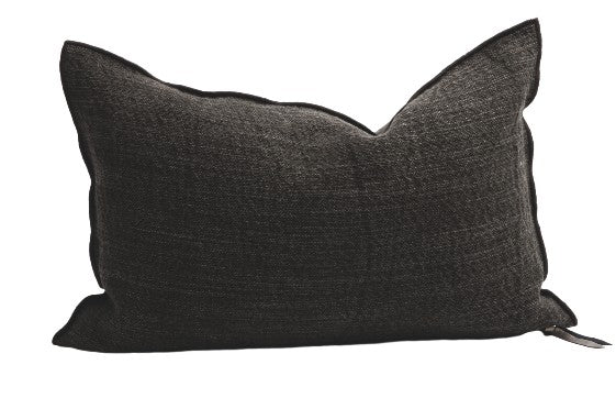 Coussin VICE VERSA, Toile NOMADE, 40cm x 60cm, CHARBON