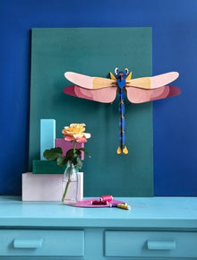 DECORATION MURALE | LIBELLULE | 47cm x 8cm x 36cm