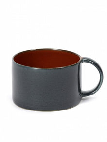 Tasse à café TERRE DE RÊVE, Ø8cm x H5cm RUST/DARK BLUE