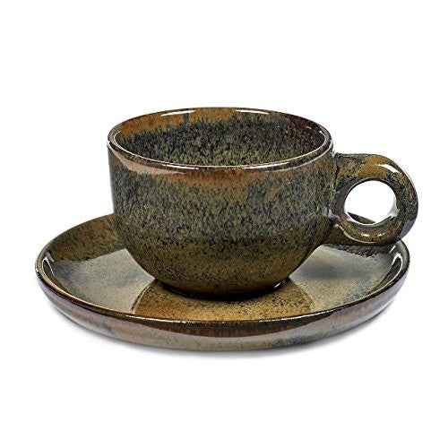 Tasse A CAPUCCINO SURFACE, Ø9.5cm H7cm, GRES, INDI GREY, B5116223B