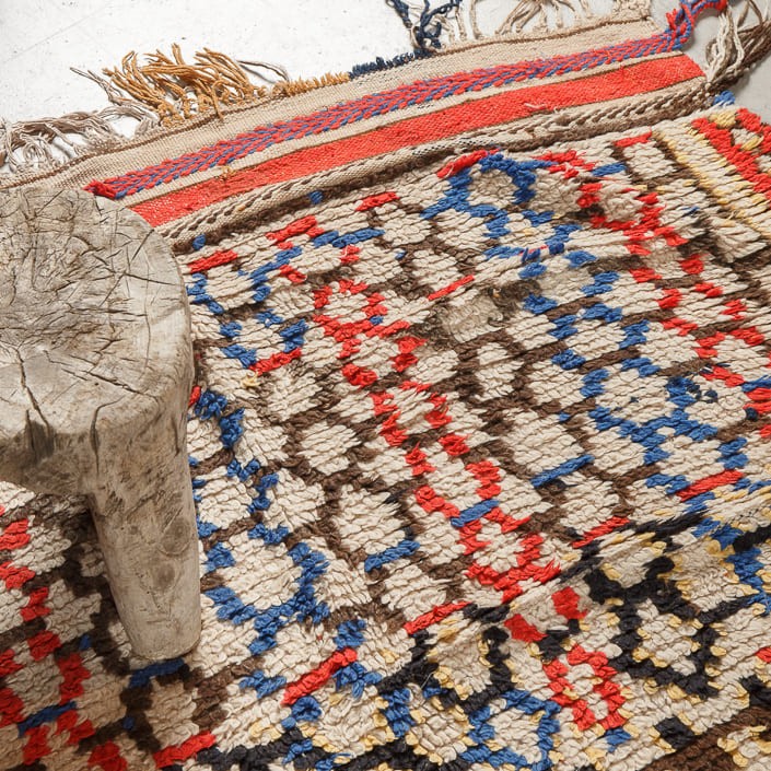 Tapis AZILAL - 100% laine noué main - 125 x 430 cm