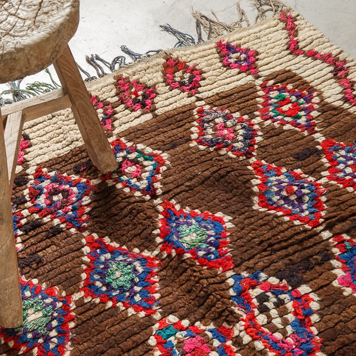 Tapis AZILAL - 100% laine noué main - 130 x 245 cm