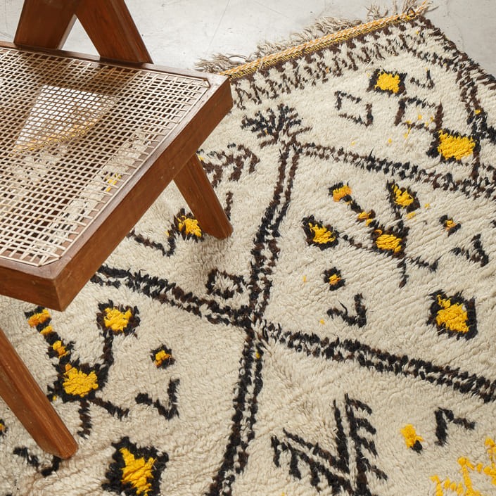 Tapis AZILAL - 100% laine noué main - 160 x 390 cm