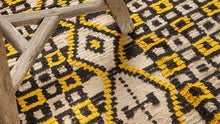 TAPIS AZILAL ANCIEN - 100% laine noué main - 127cm x 360cm