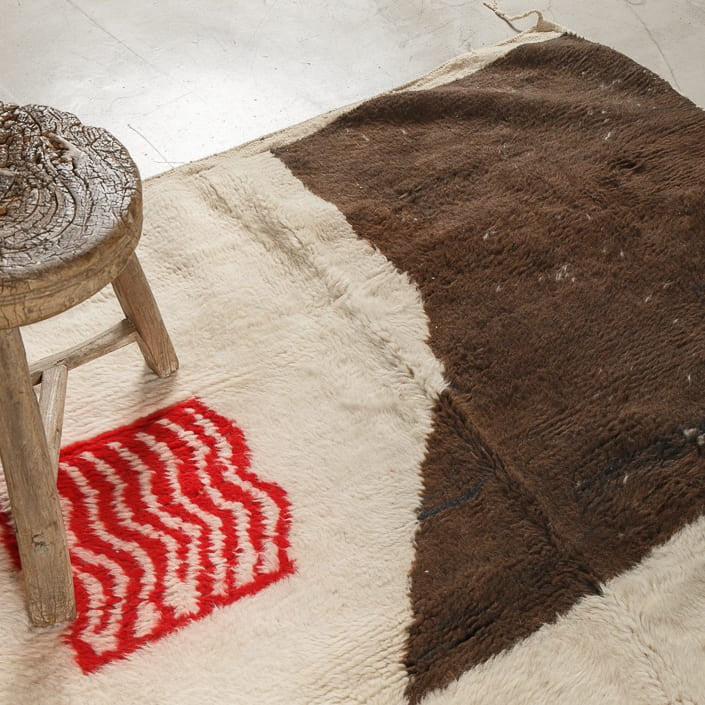 Tapis BOUJAD - 100% laine noué main - 180cm x 260cm