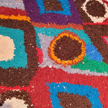 Tapis ZENDACK  - laine et coton noué main - 55 x 70 cm
