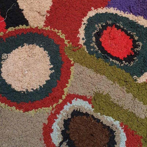 Tapis ZENDACK  - laine et coton noué main - 45 x 80 cm