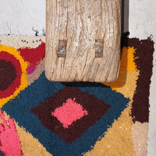 Tapis ZENDACK  - laine et coton noué main - 40 x 58 cm