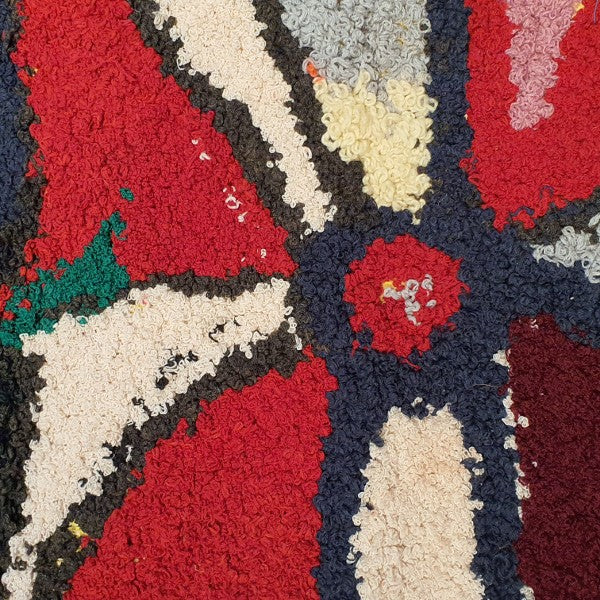 Tapis ZENDACK  - laine et coton noué main - 44 x 67 cm