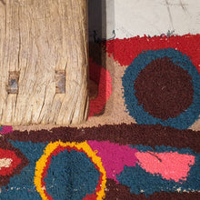 Tapis ZENDACK  - laine et coton noué main - 40 x 67 cm