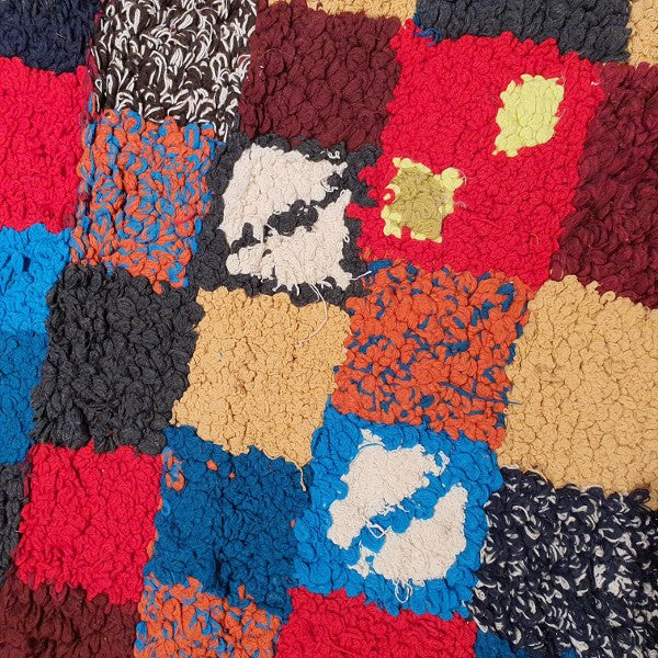 Tapis BERBERE ZENDAK -  100% laine noué main - 65cm x 100cm