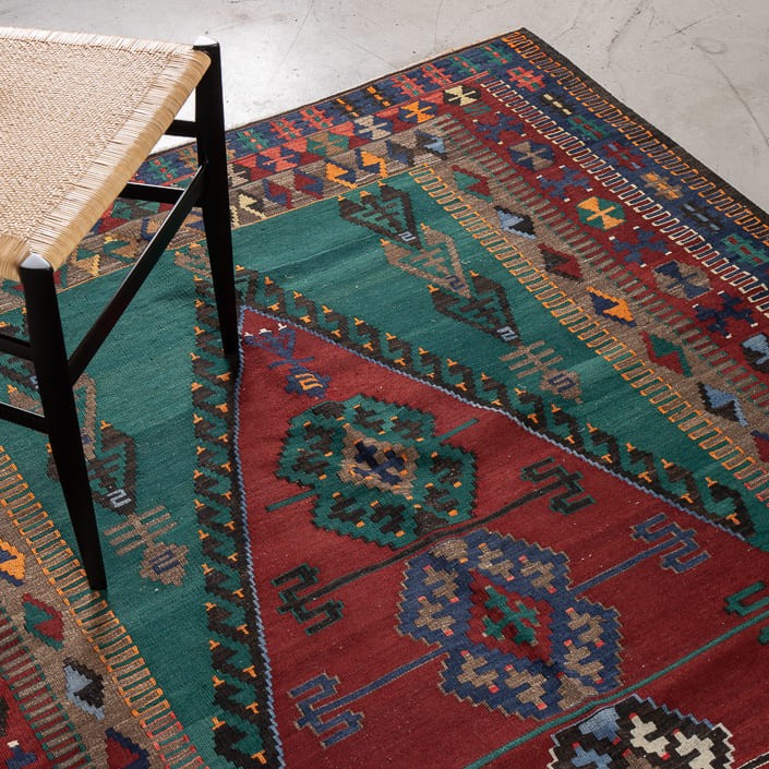Tapis KILIM OBRUK - 100% laine noué main - 154 x 212 cm