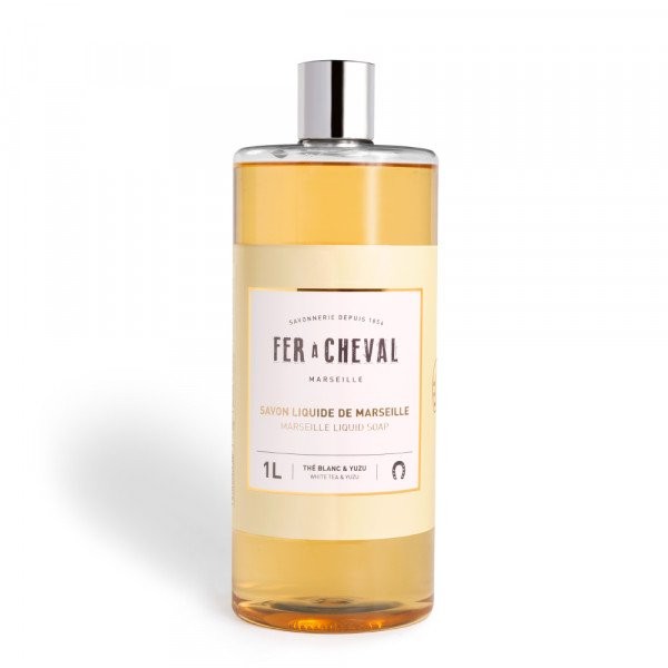 RECHARGE SAVON LIQUIDE DE MARSEILLE | FER A CHEVAL | THE BLANC&YUZU | 1L| 026234
