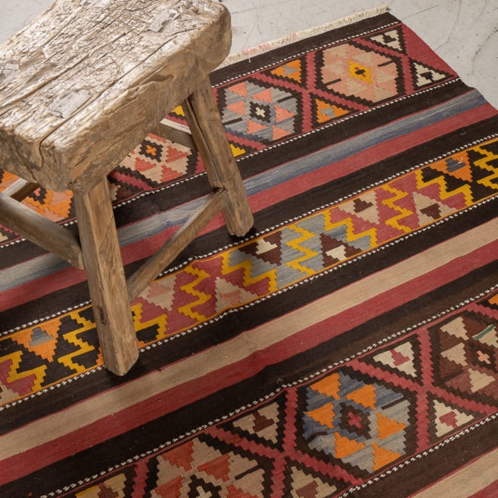 Tapis KILIM SIRVAN - 100% laine noué main - 155 x 302 cm