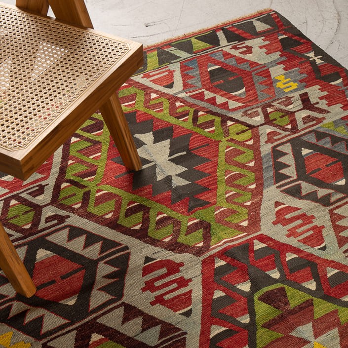 Tapis KILIM ESME - 100% laine noué main - 157 x 307 cm