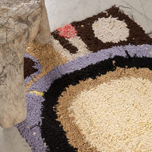 Tapis ZENDACK - laine et coton noué main - 45 x 70 cm