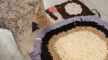Tapis ZENDACK - laine et coton noué main - 45 x 70 cm