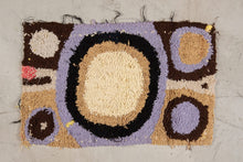 Tapis ZENDACK - laine et coton noué main - 45 x 70 cm