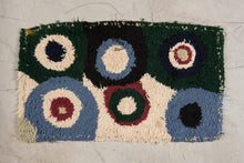 Tapis ZENDACK  - laine et coton noué main - 45 x 80 cm