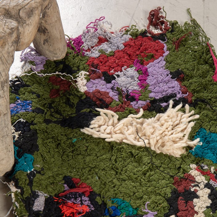 Tapis ZENDACK  - laine et coton noué main - 50 x 85 cm