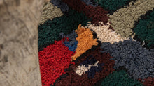 Tapis ZENDACK  - laine et coton noué main - 36 x 62 cm