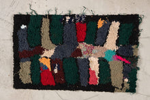 Tapis ZENDACK  - laine et coton noué main - 36 x 62 cm